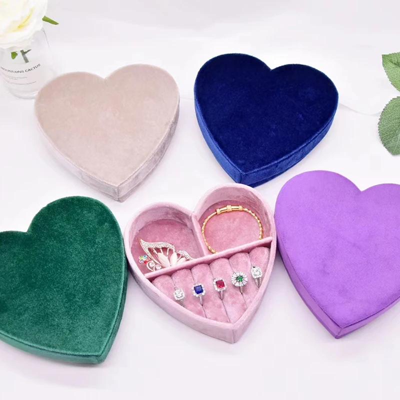 Display for Travel Portable Jewelry Organizer Box Women Girls Gift Velvet Heart Jewelry Storage Box Rings Earrings Necklace
Display for Travel Portable Jewelry Organizer Box Women Girls Gift Velvet Heart Jewelry Storage Box Rings Earrings Necklace