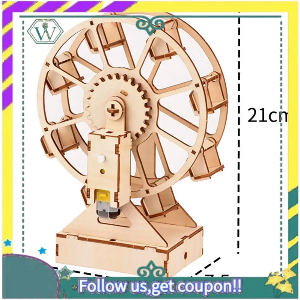 (New) 3D DIY Electric Craft Ferris Wheel Puzzle Game Wooden Model Building Kits Science Educational Toys For Kids Gift
(New) 3D DIY Electric Craft Ferris Wheel Puzzle Game Wooden Model Building Kits Science Educational Toys For Kids Gift