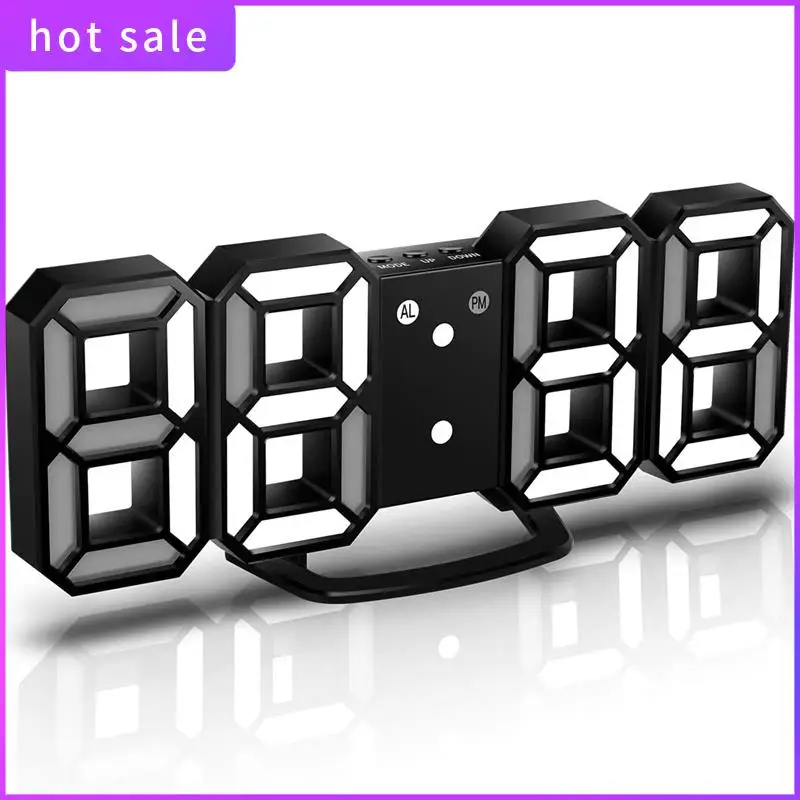 3D LED Wall Clock,Digital Wall Clock, Digital Clock, 3D LED Alarm Clock With 3 Adjustable Brightness
3D LED Wall Clock,Digital Wall Clock, Digital Clock, 3D LED Alarm Clock With 3 Adjustable Brightness