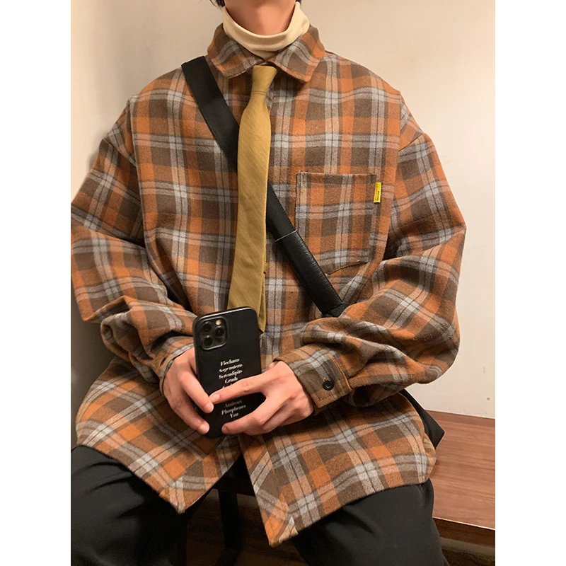 Men's Casual Plaid Shirt Men Long Sleeve High Quality Baggy Blouses Coat Men's Casual Shirt Korean Men Clothing Streetwear 5XL
Men's Casual Plaid Shirt Men Long Sleeve High Quality Baggy Blouses Coat Men's Casual Shirt Korean Men Clothing Streetwear 5XL