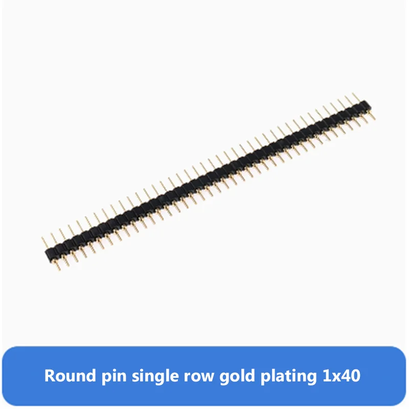 1pcs 2.54MM Circular pin and female 1x40P single row female seat round hole plating gold single and double row pin female
1pcs 2.54MM Circular pin and female 1x40P single row female seat round hole plating gold single and double row pin female