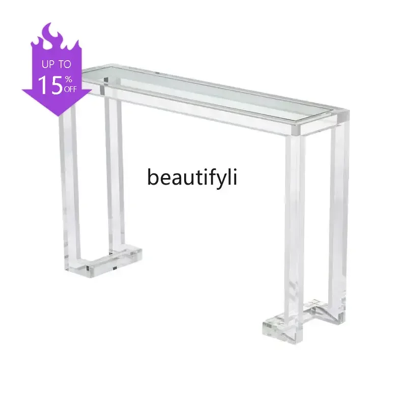 Foyer Transparent acrylic aisle Crystal entrance table Plexiglass Chinese entrance table6239
Foyer Transparent acrylic aisle Crystal entrance table Plexiglass Chinese entrance table6239