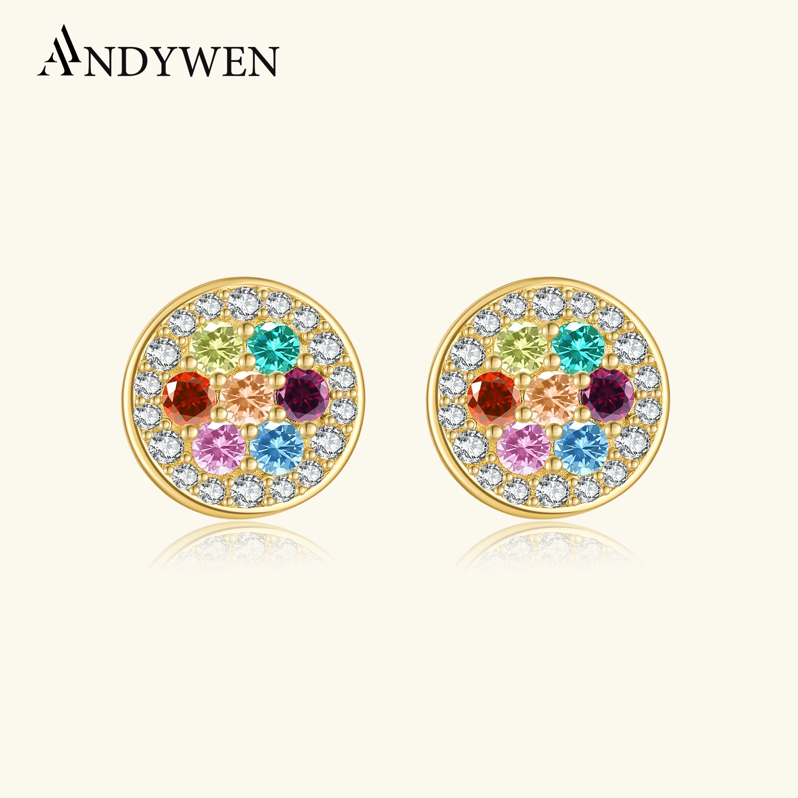 ANDYWEN стерлингового серебра 925 пробы, круглые красочные серьги-гвоздики с цирконием, женские серьги-гвоздики для пирсинга, 2025 г., милые романтические изысканные модные подарочные ювелирные изделия
ANDYWEN стерлингового серебра 925 пробы, круглые красочные серьги-гвоздики с цирконием, женские серьги-гвоздики для пирсинга, 2025 г., милые романтические изысканные модные подарочные ювелирные изделия