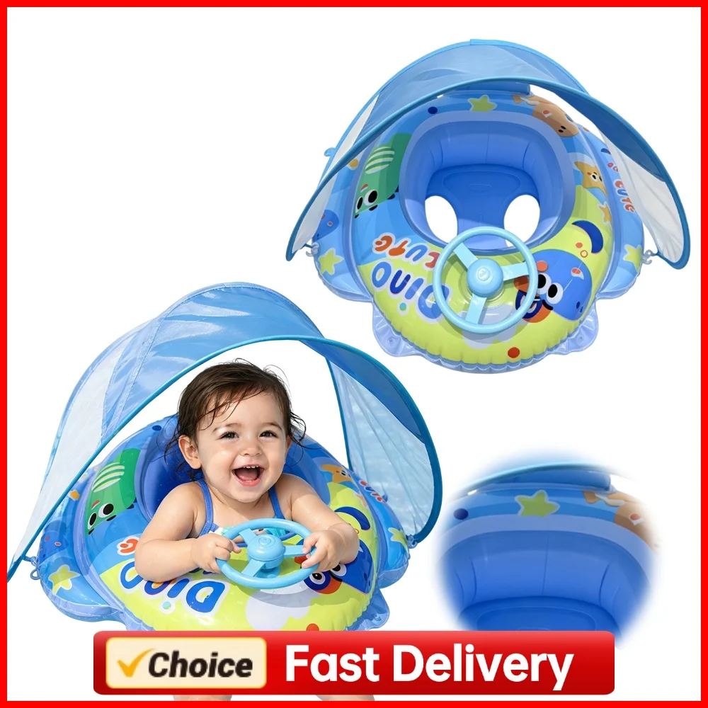 PVC Inflatable Toddler Floaties Leak-proof Upgraded Inflatable Baby Pool Float with Steering Wheel for Toddler Aged 6-36 Months
PVC Inflatable Toddler Floaties Leak-proof Upgraded Inflatable Baby Pool Float with Steering Wheel for Toddler Aged 6-36 Months