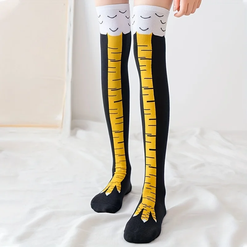 1 Pair Novelty Chicken Feet Over Knee Socks, Thin Fitness Sports Women Socks, Quirky Claw Leg Warmers for Halloween Party
1 Pair Novelty Chicken Feet Over Knee Socks, Thin Fitness Sports Women Socks, Quirky Claw Leg Warmers for Halloween Party