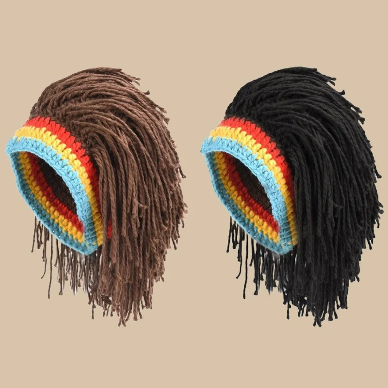 Unisex Synthetic Wig False Braid Dreadlocks Beanie Cap Handmade Crochet Knitted Hat Rasta Jamaica Cosplay Party Headwear Props
Unisex Synthetic Wig False Braid Dreadlocks Beanie Cap Handmade Crochet Knitted Hat Rasta Jamaica Cosplay Party Headwear Props
