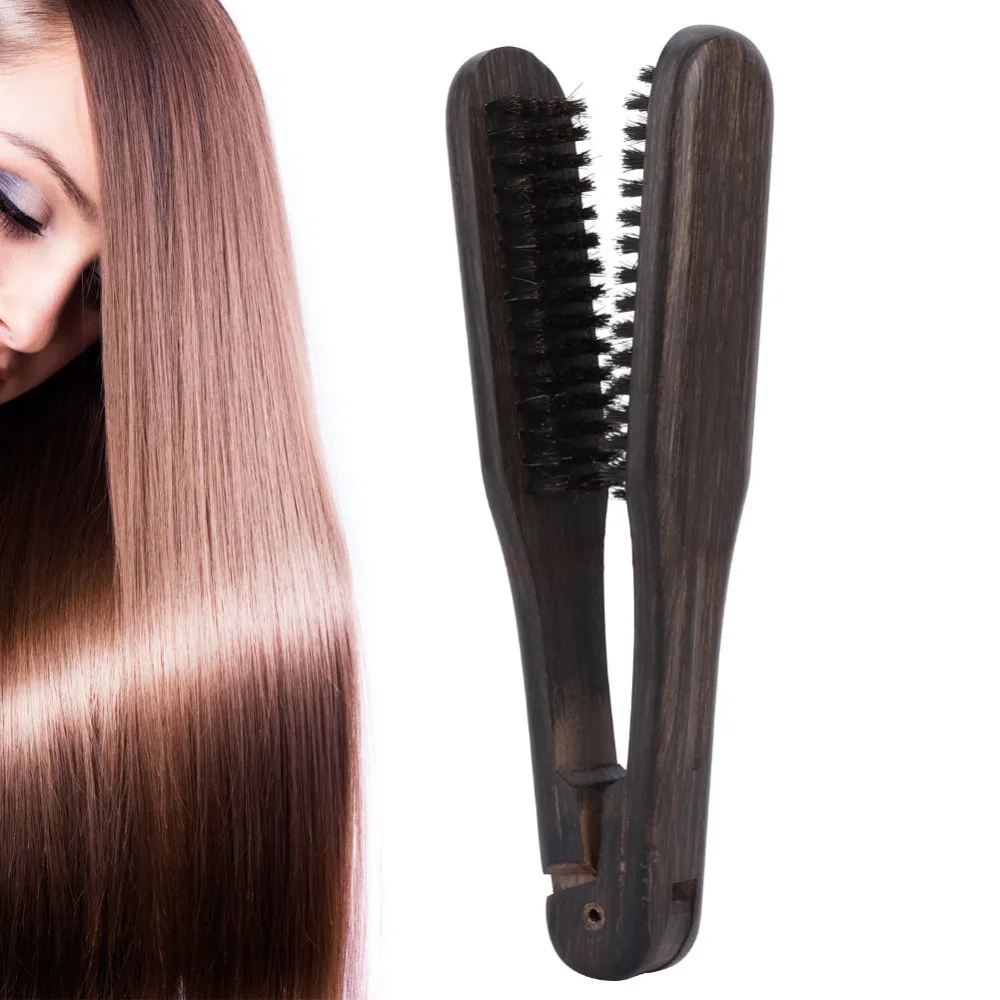 Wooden Handle Double Brushes Hair Straightening Comb Soft Ergonomic Design Professional Hairdressing Comb Universal Professional
Wooden Handle Double Brushes Hair Straightening Comb Soft Ergonomic Design Professional Hairdressing Comb Universal Professional