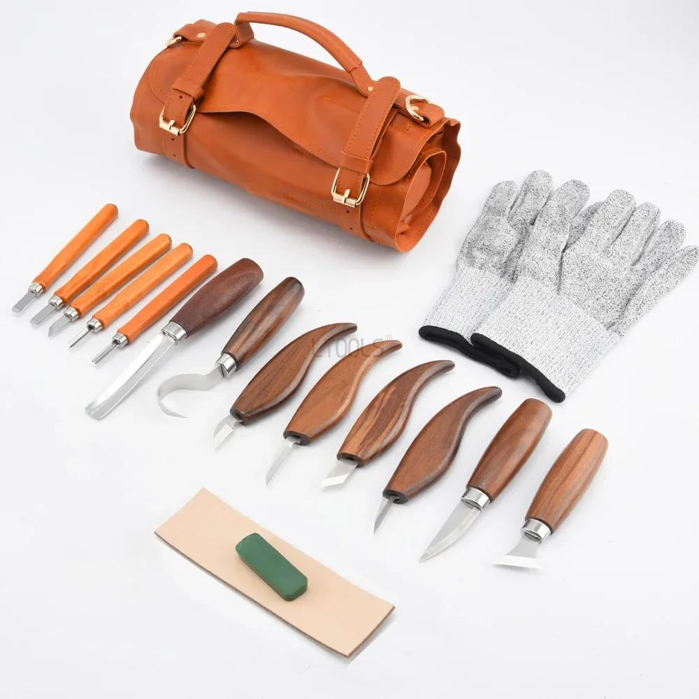 1 Set Advanced Woodcarving Tool Set Wood Carving Leather Bag Kit for Beginners Carving Knife Woodworking Manual Carving Knife
1 Set Advanced Woodcarving Tool Set Wood Carving Leather Bag Kit for Beginners Carving Knife Woodworking Manual Carving Knife