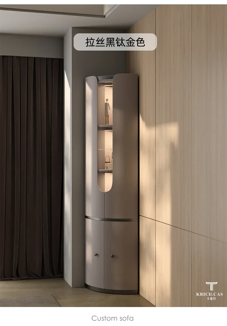 Italian-Style Light Luxury Triangle High-End Wine Cabinet Living Room Corner Corner Display Cabinet Curio Cabinet
Italian-Style Light Luxury Triangle High-End Wine Cabinet Living Room Corner Corner Display Cabinet Curio Cabinet