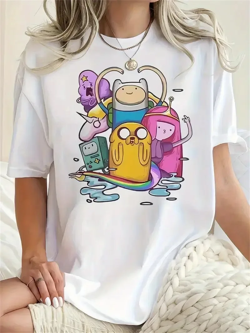 Adventure Time Cotton Tee Classic Characters Assembly Print with Finn Jake and Princess Bubblegum Nostalgic Design Tee S-4XL
Adventure Time Cotton Tee Classic Characters Assembly Print with Finn Jake and Princess Bubblegum Nostalgic Design Tee S-4XL