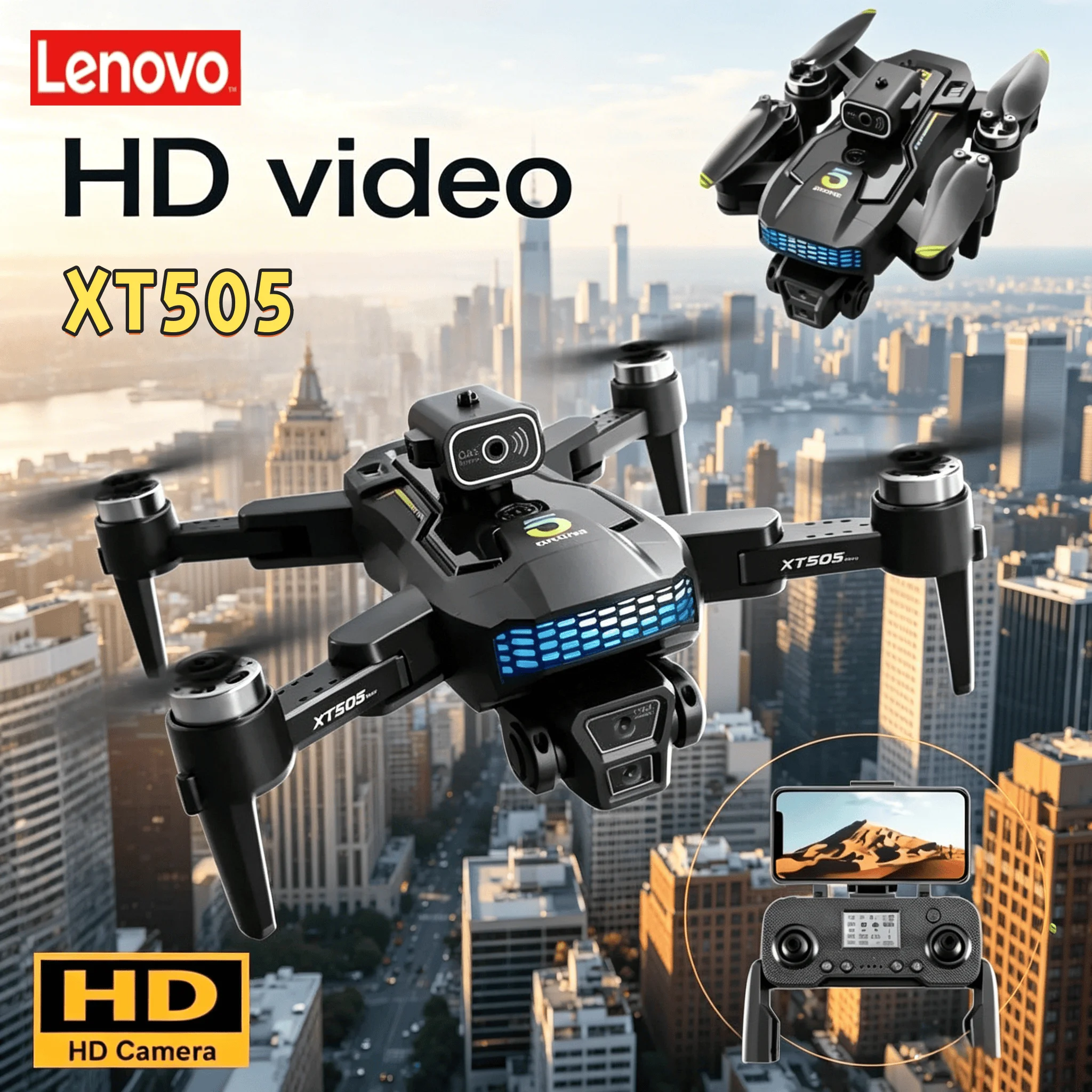 Lenovo XT505 Drone Brushless Motor5G Dual WiFi GPS Optical Flow Professional Gimbal Aerial Camera Medium Size RC Quadcopter
Lenovo XT505 Drone Brushless Motor5G Dual WiFi GPS Optical Flow Professional Gimbal Aerial Camera Medium Size RC Quadcopter