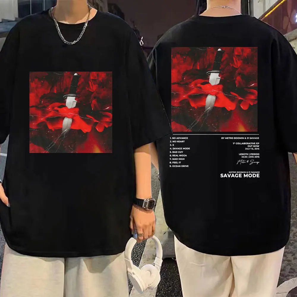 Rapper 21 Savage Album Graphic T Shirt Men Women Casual Fashion Oversized T-shirt High Quality Pure Cotton T-shirts Streetwear
Rapper 21 Savage Album Graphic T Shirt Men Women Casual Fashion Oversized T-shirt High Quality Pure Cotton T-shirts Streetwear