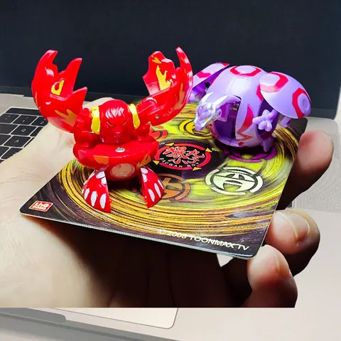 In Stock Bakugan Kid Fire Unicorn Dragon Spider Mantis Deformation Dinosaur Egg Pvc Battle Burst Deformation Toy Birthday Gift
