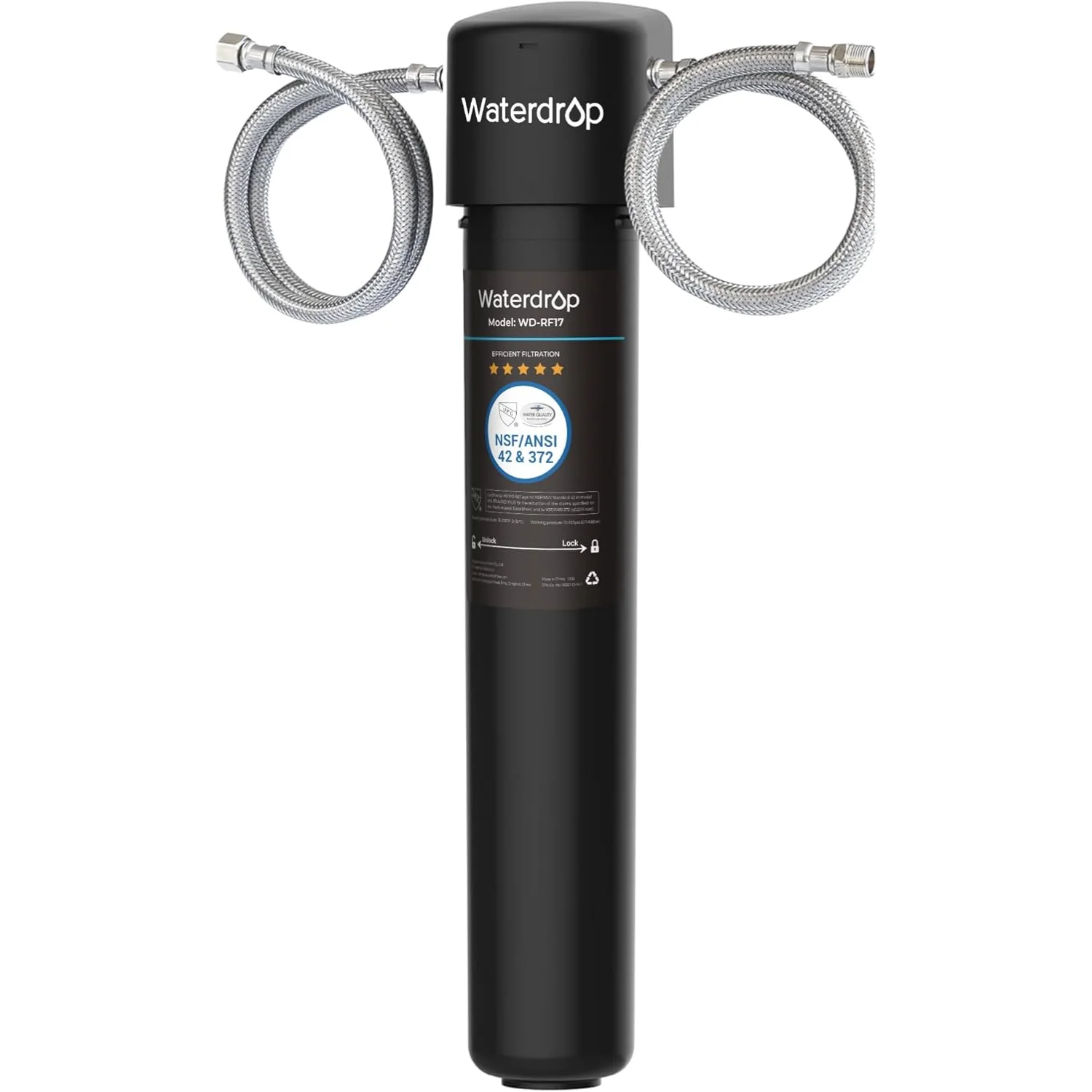 Waterdrop 17UA 3 Years Under Sink Water Filter, Under Sink Water Filtration System, Reduces PFAS, PFOA/PFOS, Lead, Chlorine
Waterdrop 17UA 3 Years Under Sink Water Filter, Under Sink Water Filtration System, Reduces PFAS, PFOA/PFOS, Lead, Chlorine