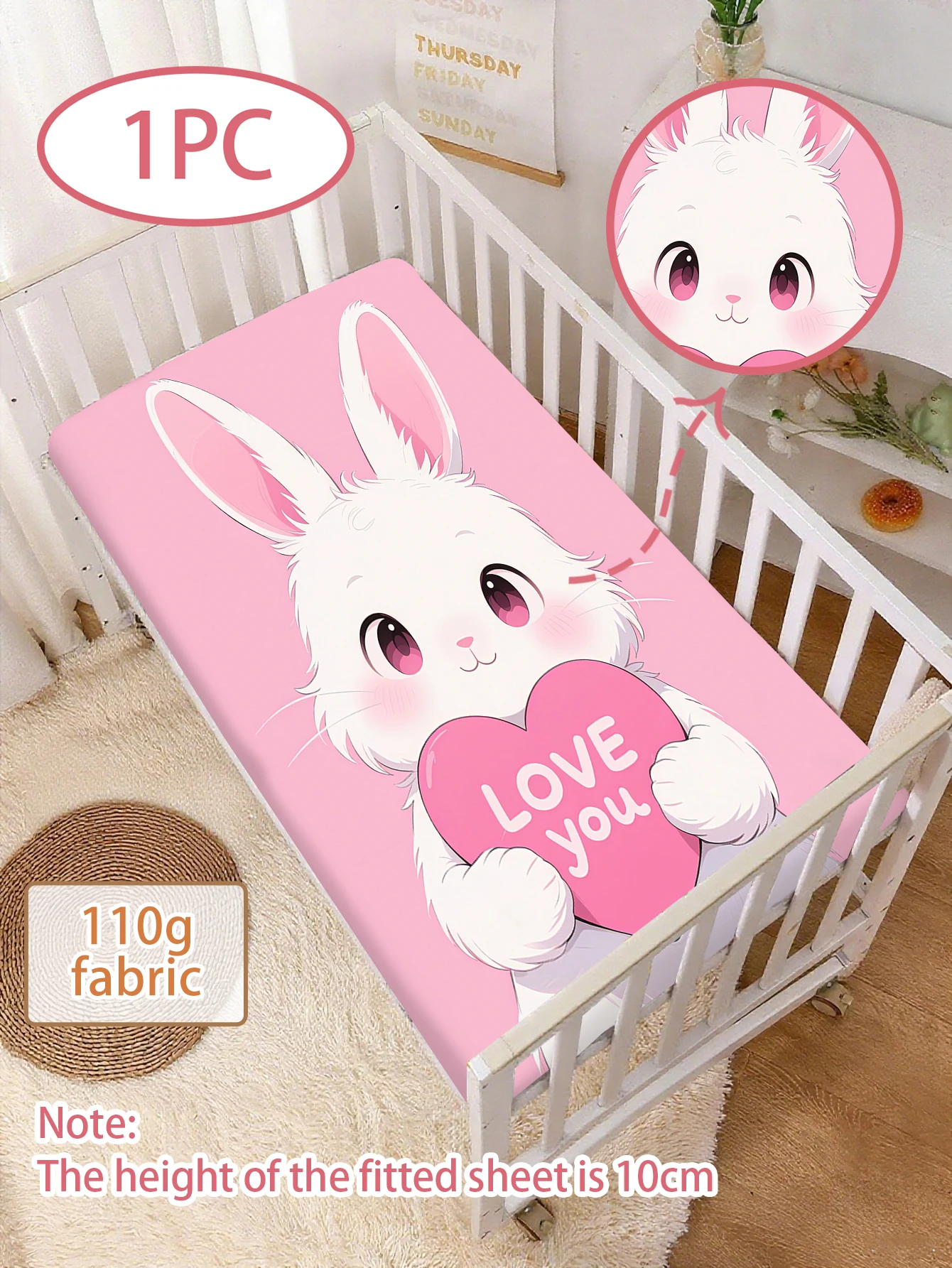 Комплект постельного белья Rabbit Love, 100% полиэстер, простыня на резинке, декор для спальни, домашний декор, подходит для детей и взрослых, мультяшный дизайн
Комплект постельного белья Rabbit Love, 100% полиэстер, простыня на резинке, декор для спальни, домашний декор, подходит для детей и взрослых, мультяшный дизайн