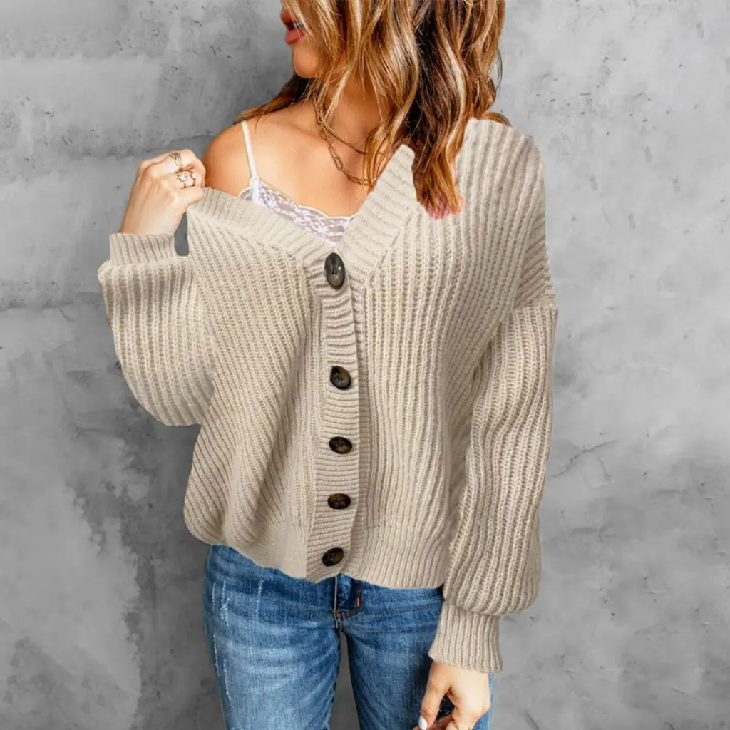 Women's Loose Cardigan Sweater Coat Top Autumn Winter New Independent Station European American Style Clothing
Women's Loose Cardigan Sweater Coat Top Autumn Winter New Independent Station European American Style Clothing