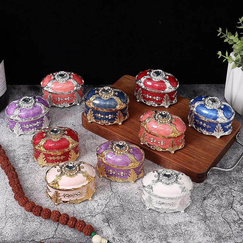 Metal European Vintage Korean Princess Jewelry Box Large Capacity Decorative Storage for Accessories and Rings with Creative Ti
Metal European Vintage Korean Princess Jewelry Box Large Capacity Decorative Storage for Accessories and Rings with Creative Ti
