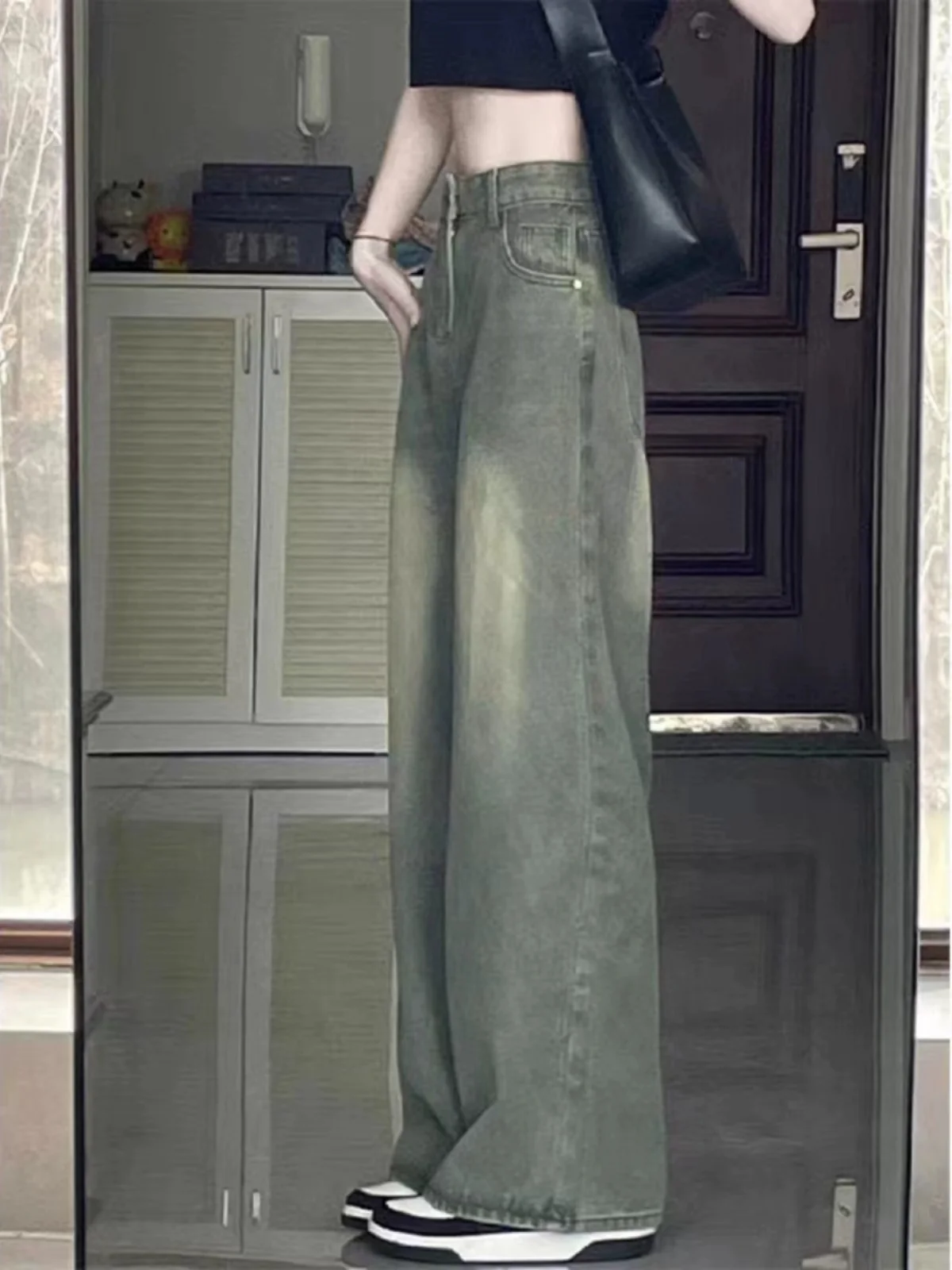 Retro American Denim Jeans High Waist Wide Leg Pants Women plus Size Spring Autumn Winter Fashion Slimming Design Jeans
Retro American Denim Jeans High Waist Wide Leg Pants Women plus Size Spring Autumn Winter Fashion Slimming Design Jeans