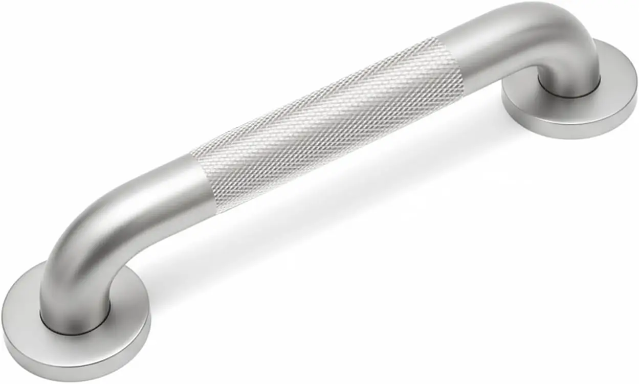 16 Inch Shower Grab Bar for Seniors, 1.25'' Brushed Nickel Stainless Steel Safety Handrail, Non Slip Knurled Grip for Bathroom, Toilet, Bathtub Wall
16 Inch Shower Grab Bar for Seniors, 1.25'' Brushed Nickel Stainless Steel Safety Handrail, Non Slip Knurled Grip for Bathroom, Toilet, Bathtub Wall