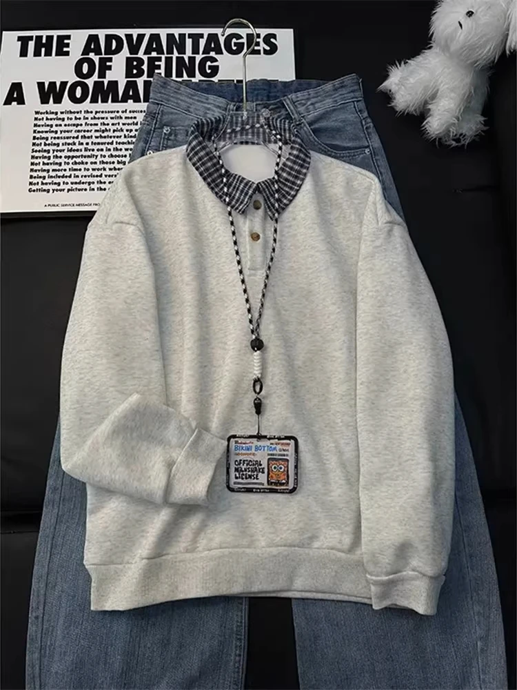 Men's Oversized Cotton Polyester Hoodie Sweatirt with irt Collar Thiened Long Sve Autumn Winter Warm Casual irt
Men's Oversized Cotton Polyester Hoodie Sweatirt with irt Collar Thiened Long Sve Autumn Winter Warm Casual irt