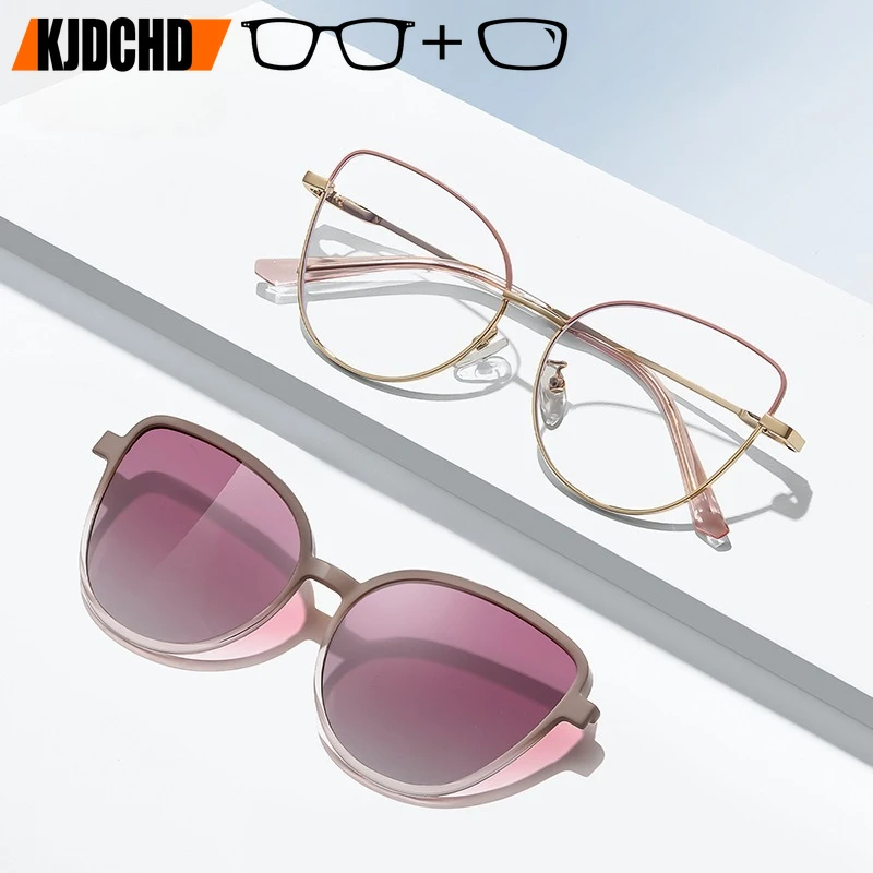 KJDCHD Magnetic Clip on Butterfly Anti Blue Light Prescription Glasses for Women Optical Myopia Glasses Photochromic Eyeglasses
KJDCHD Magnetic Clip on Butterfly Anti Blue Light Prescription Glasses for Women Optical Myopia Glasses Photochromic Eyeglasses
