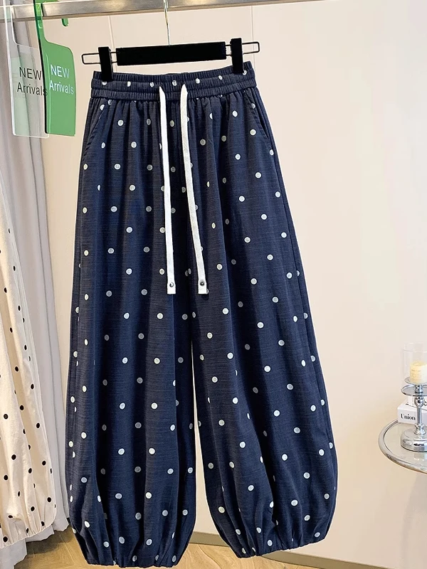 plus Size 300 Pou Polka Dot Elastic Waist Nine Points Wide Leg Pants Men Summer Loose Casual Cotton Linen Straight Leg Pants
plus Size 300 Pou Polka Dot Elastic Waist Nine Points Wide Leg Pants Men Summer Loose Casual Cotton Linen Straight Leg Pants