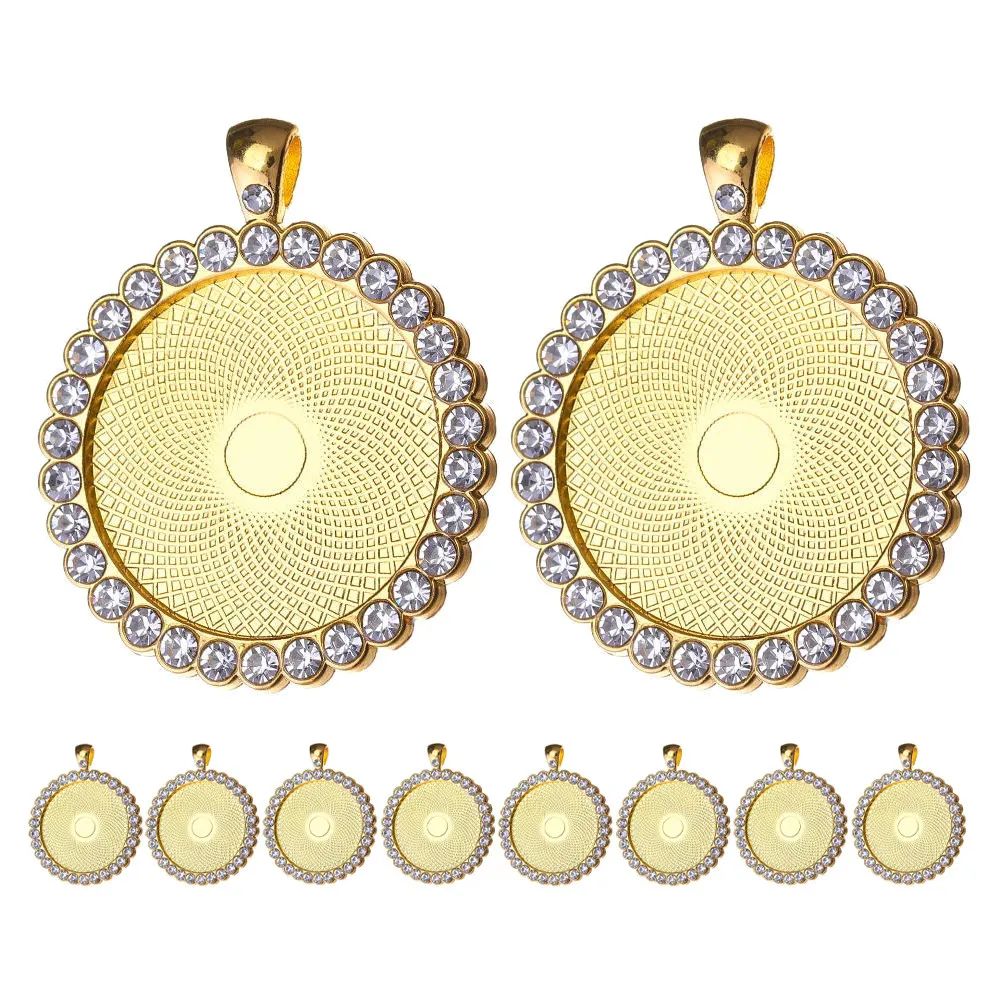 10 шт. 25 мм основы для кулонов с кристаллами, прочные, из сплава, не выцветающие, для самостоятельного изготовления ювелирных изделий, подставки для камней
10 шт. 25 мм основы для кулонов с кристаллами, прочные, из сплава, не выцветающие, для самостоятельного изготовления ювелирных изделий, подставки для камней