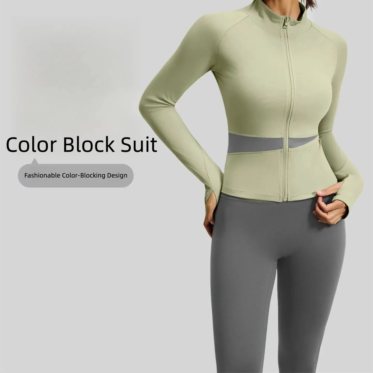 Peach Butt Color-Blocked Sports Suit for Women, New High-Elastic Slimming Jacket and Pants【Women's Sportswear Set】
Peach Butt Color-Blocked Sports Suit for Women, New High-Elastic Slimming Jacket and Pants【Women's Sportswear Set】