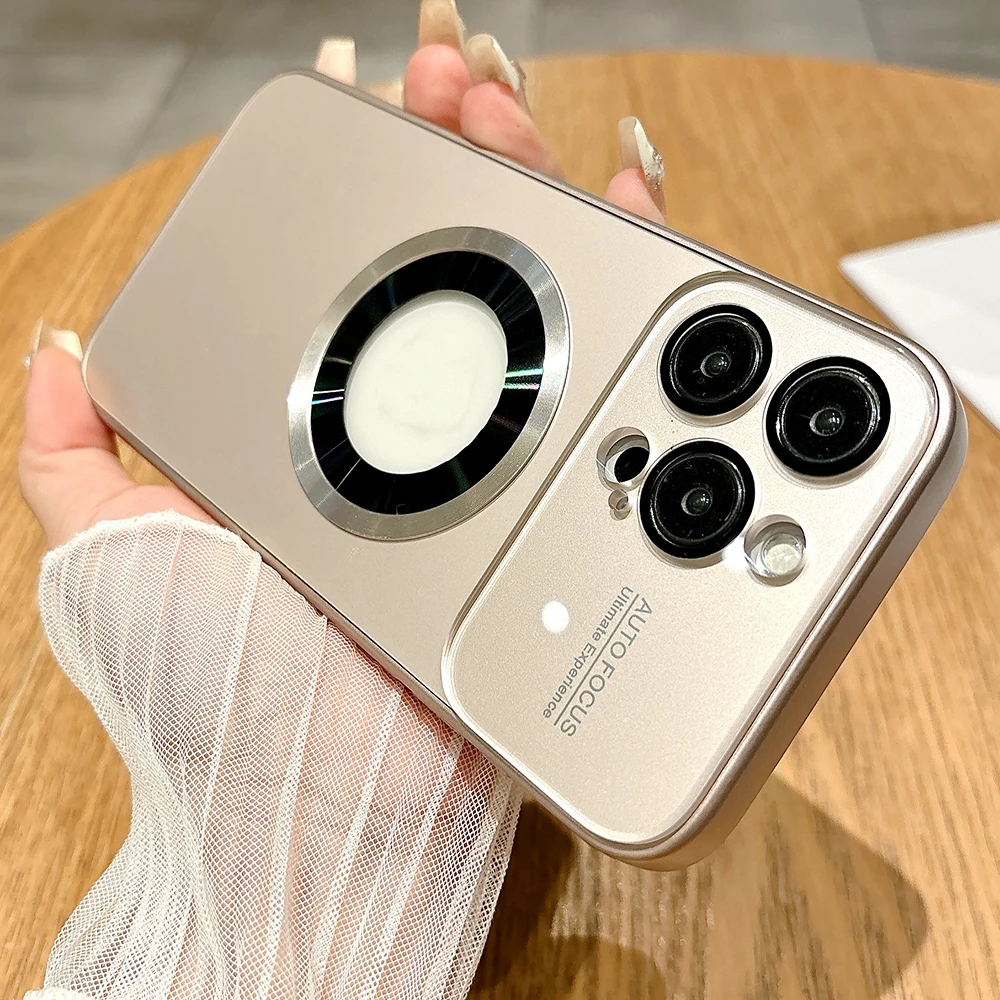 Luxury Magnetic Wireless Charging Phone Case For apple iPhone 16 15 14 13 12 11 Pro Max Plus Glass Camera Lens Protection Cover
Luxury Magnetic Wireless Charging Phone Case For apple iPhone 16 15 14 13 12 11 Pro Max Plus Glass Camera Lens Protection Cover