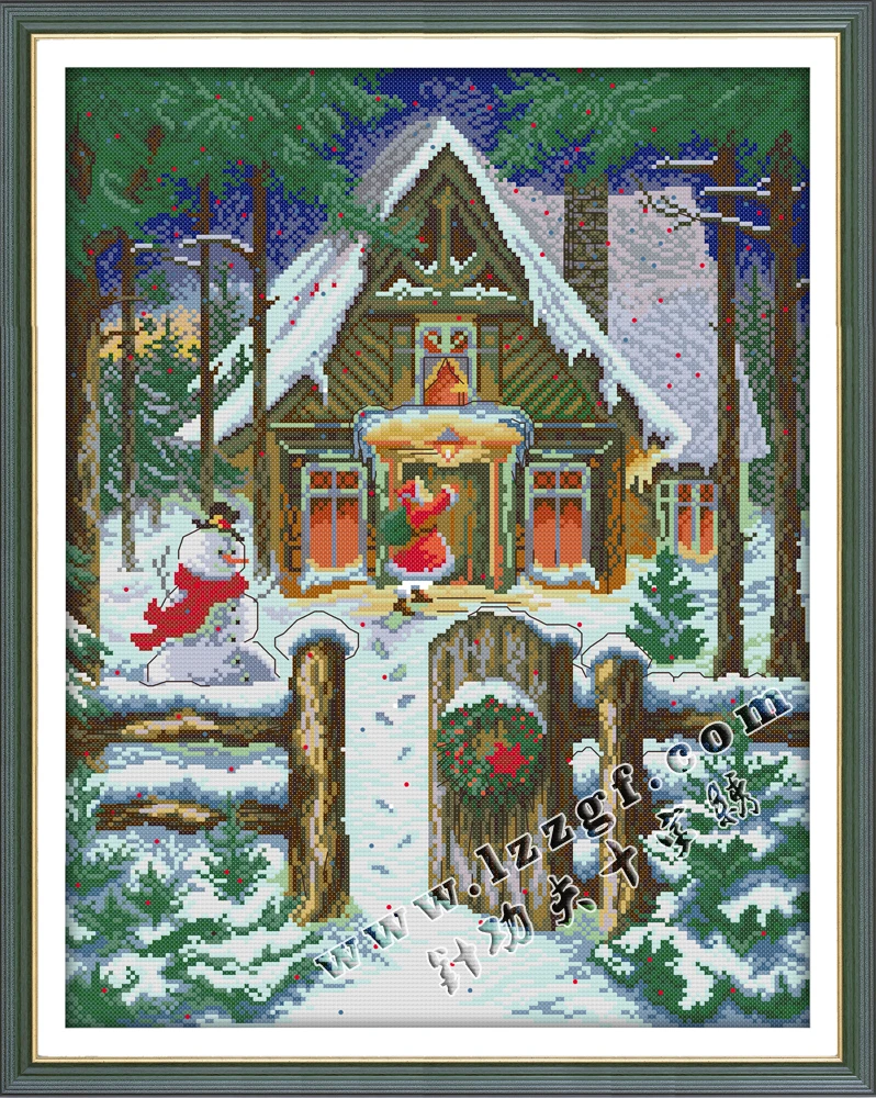 Cross-stitch Complete Set Santa Claus Is Coming Kit Stamped Printed Counted Unprinted Cloth DMC Needlework Home Decor
Cross-stitch Complete Set Santa Claus Is Coming Kit Stamped Printed Counted Unprinted Cloth DMC Needlework Home Decor