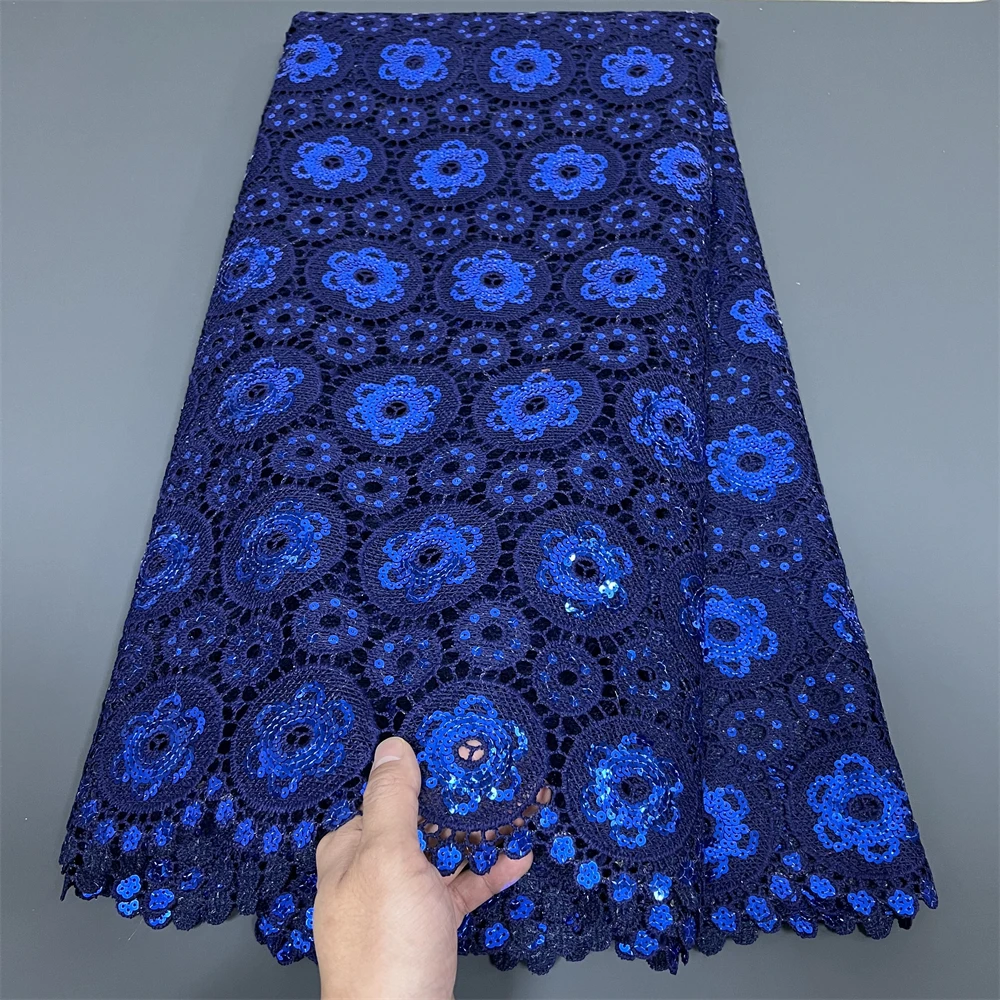 2025 High Quality African Nigerian Embroidery Lace Fabric Tulle Wedding Party Dress Guipure Water Soluble Sequins 5Yards PS0061
2025 High Quality African Nigerian Embroidery Lace Fabric Tulle Wedding Party Dress Guipure Water Soluble Sequins 5Yards PS0061