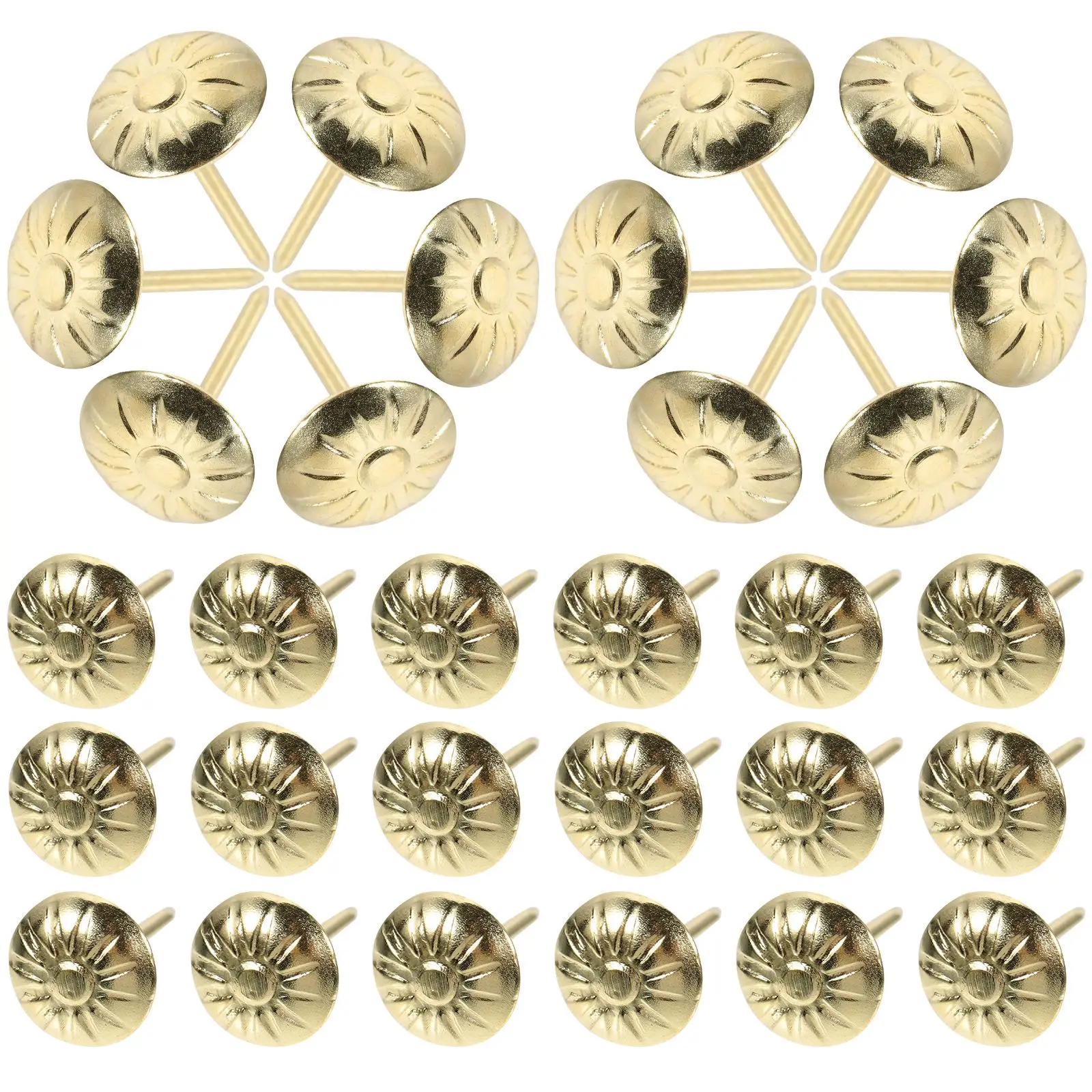300 Pcs Upholstery Nails High Hardness Decorative Furniture Tacks Vintage Iron Thumb Push Pins for Sofa Bed DIY Walls Doors
300 Pcs Upholstery Nails High Hardness Decorative Furniture Tacks Vintage Iron Thumb Push Pins for Sofa Bed DIY Walls Doors