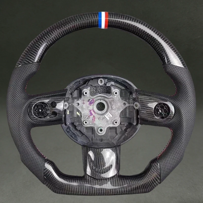 Black Carbon Fiber Steering Wheel for BMW Mini R56 Steering Wheel for Mini Cooper R56 F56 R53 R50 R52 D Shape Perforated Leather
Black Carbon Fiber Steering Wheel for BMW Mini R56 Steering Wheel for Mini Cooper R56 F56 R53 R50 R52 D Shape Perforated Leather