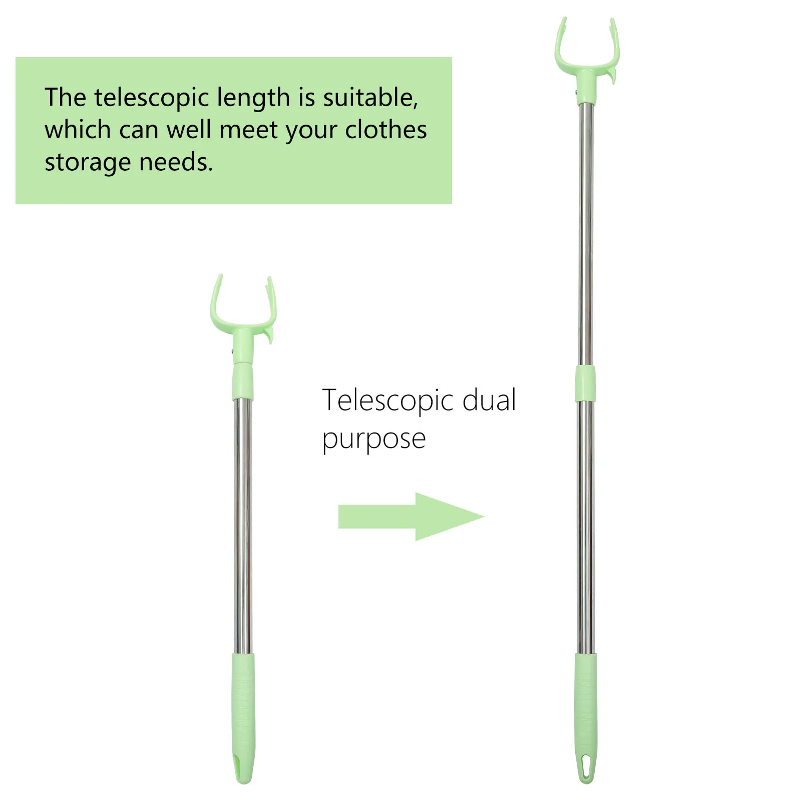 2pcs Retractable Rod Telescopic Household Fork Drying Pole For Balcony Simple Lightweight Sturdy Home Clothes Rail Adjustable
2pcs Retractable Rod Telescopic Household Fork Drying Pole For Balcony Simple Lightweight Sturdy Home Clothes Rail Adjustable