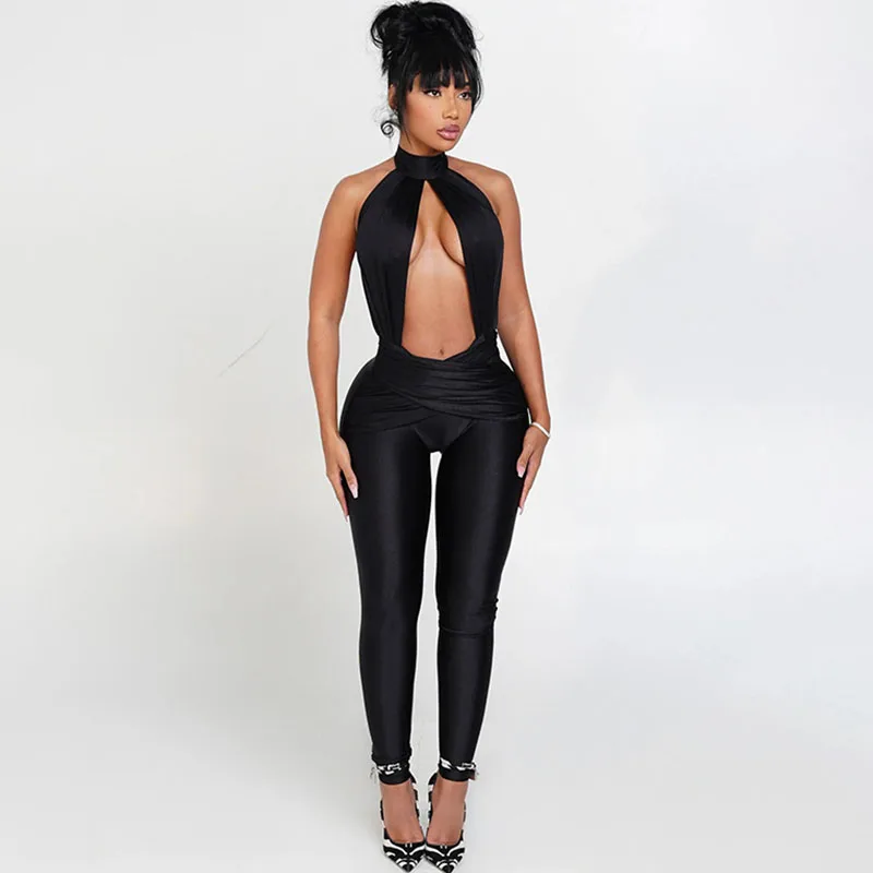 Doyerl Halter Backless Jumpsuits for Woman Sexy Night Out Rave Hollow Out Sleeveless Skinny Club Party One Piece Bodycon Romper
Doyerl Halter Backless Jumpsuits for Woman Sexy Night Out Rave Hollow Out Sleeveless Skinny Club Party One Piece Bodycon Romper