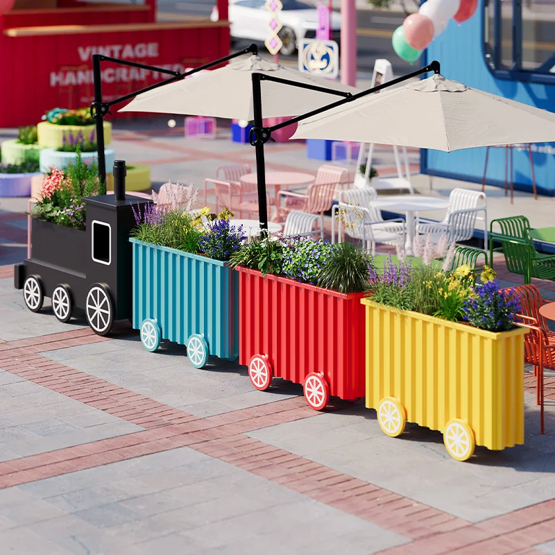 Kindergarten Internet celebrity style creative flower box green plant box outdoor cartoon children's fun shopping mall
Kindergarten Internet celebrity style creative flower box green plant box outdoor cartoon children's fun shopping mall