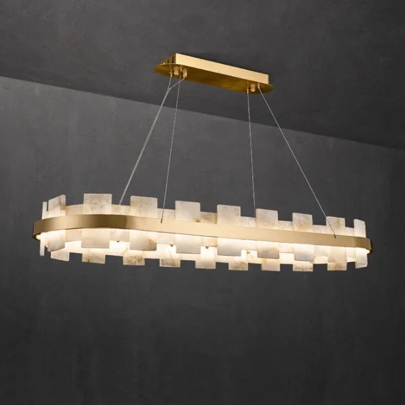 Modern Luxury Art Living Room Pendant Light All Copper Marble LED Pendant Light Creative bedroom Home Appliance Light Fixtures
Modern Luxury Art Living Room Pendant Light All Copper Marble LED Pendant Light Creative bedroom Home Appliance Light Fixtures