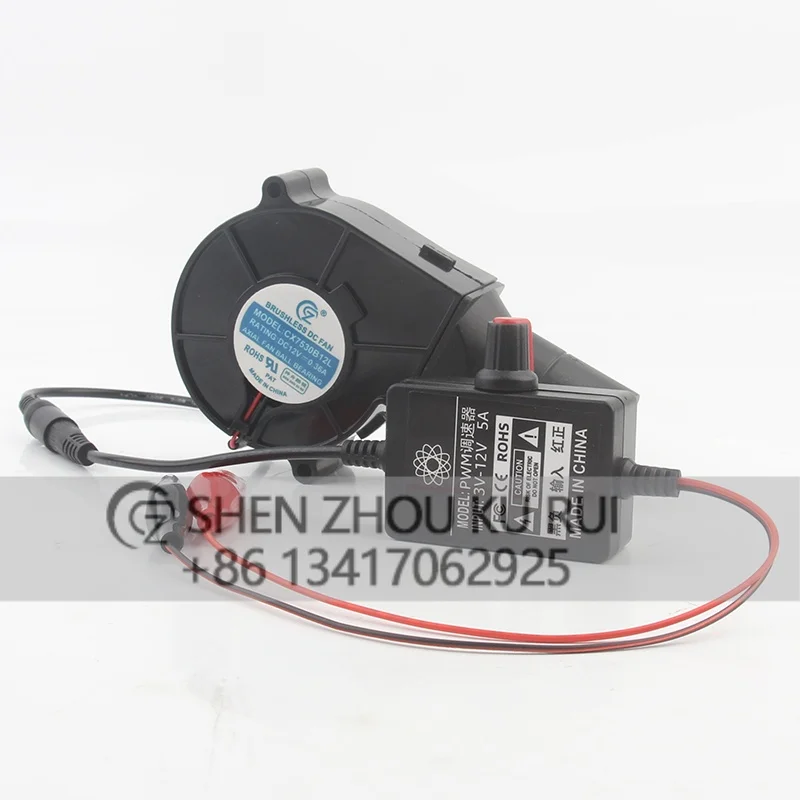 Factory Direct Supply CX7530B12L DC12V 0.36A 7530 Low-noise Axial-flow Campfire Barbecue PWM Governor Turbine Blower Cooling Fan
Factory Direct Supply CX7530B12L DC12V 0.36A 7530 Low-noise Axial-flow Campfire Barbecue PWM Governor Turbine Blower Cooling Fan