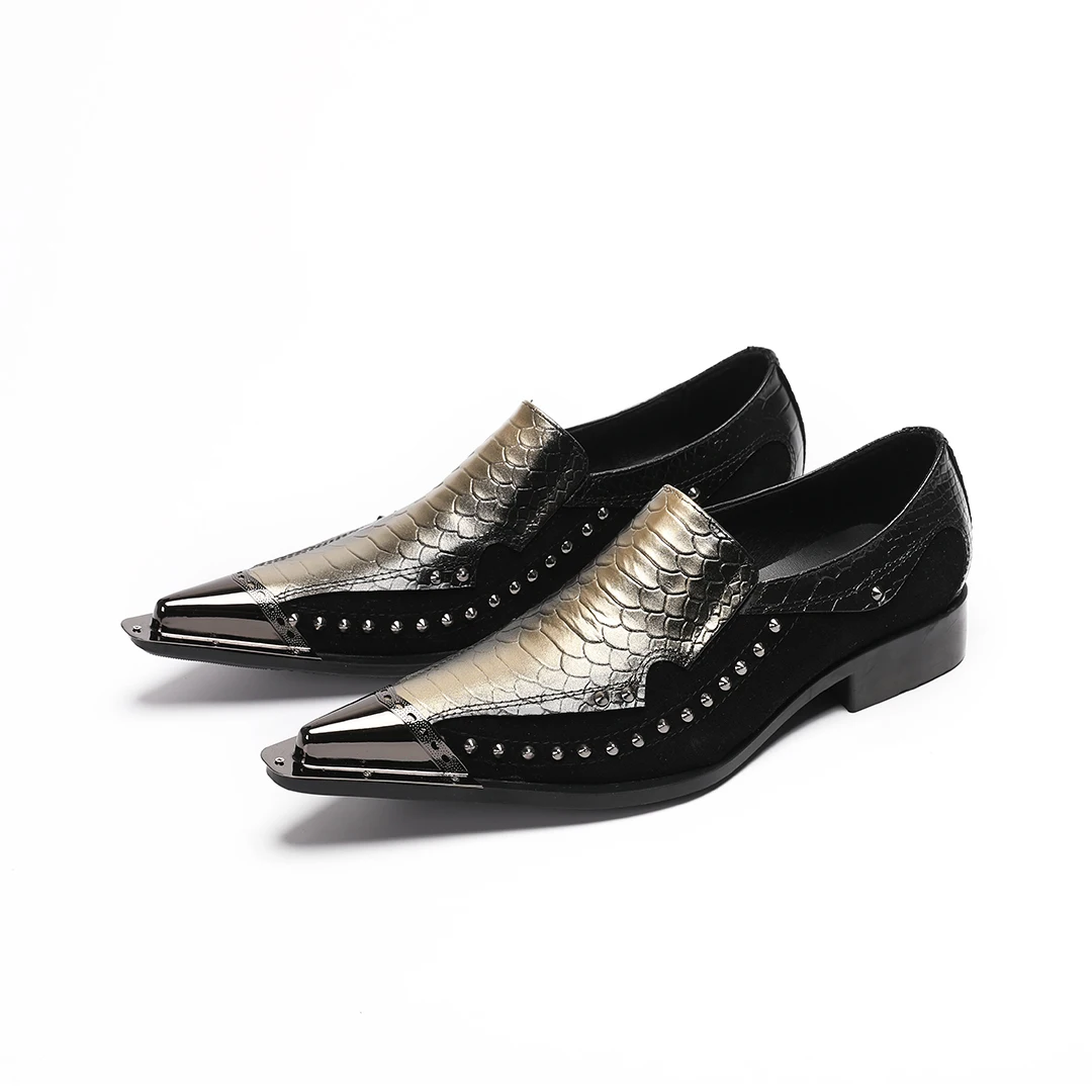 Fashion Rivets Pointed Toe Men Genuine Leather Party Dress Shoes Plus Size Man Business Office Brogue Shoes Male Formal Shoes
Fashion Rivets Pointed Toe Men Genuine Leather Party Dress Shoes Plus Size Man Business Office Brogue Shoes Male Formal Shoes