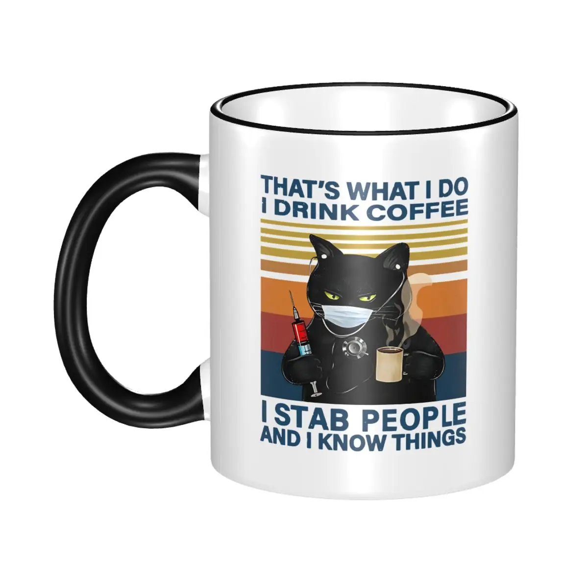 THAT'S WHAT I DO I DRINK COFFEE Gift Mugs for Woman Man Novelty Funny Cat Meme Tea Cup Healing Present for Office
THAT'S WHAT I DO I DRINK COFFEE Gift Mugs for Woman Man Novelty Funny Cat Meme Tea Cup Healing Present for Office