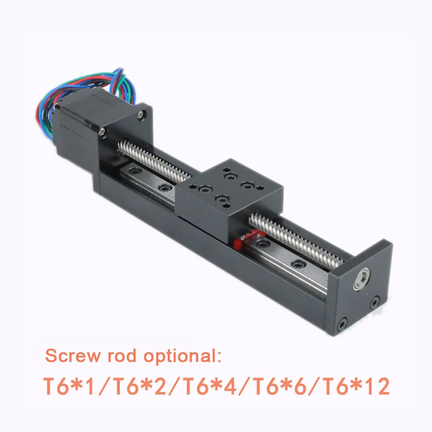 T-type Mini Sliding Table 50/100/150/200mm For Linear Rail Guide 28mm Stepper Motor Guide Rail Slide Table Slide Rail Module
T-type Mini Sliding Table 50/100/150/200mm For Linear Rail Guide 28mm Stepper Motor Guide Rail Slide Table Slide Rail Module
