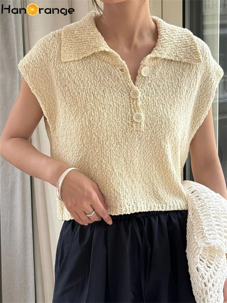 HanOrange 2025 Summer Fashion Age Reducing Knitted Short Sweater Vest Women Soft Sticky Sleeveless Top Off White/Blue Coffee
HanOrange 2025 Summer Fashion Age Reducing Knitted Short Sweater Vest Women Soft Sticky Sleeveless Top Off White/Blue Coffee