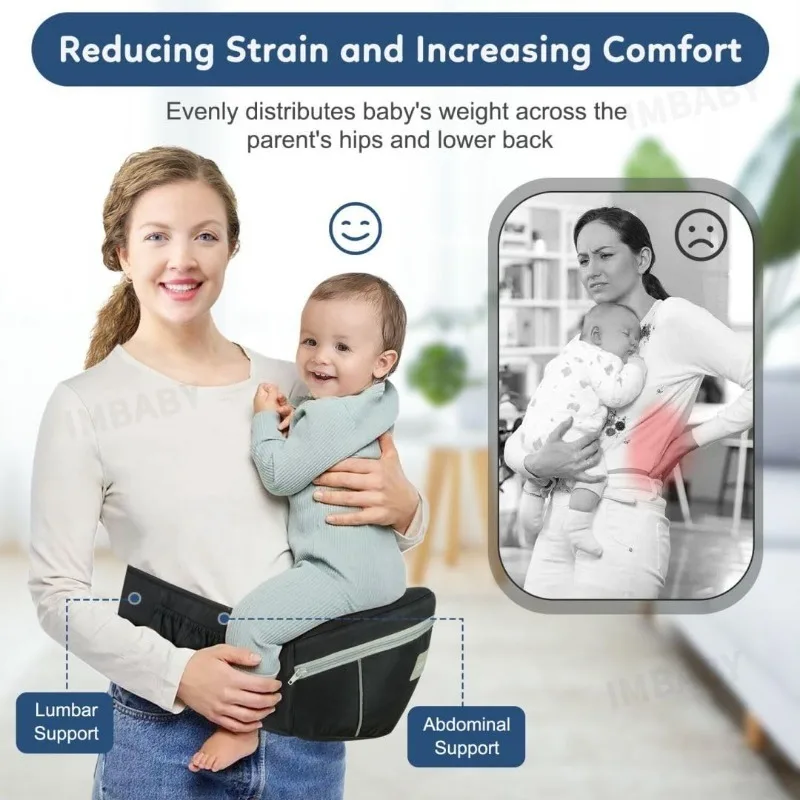IMBABY 4-в-1: Усовершенствованная эргономичная переноска-хипсит для младенцев со съемным поясным сиденьем, наплечным ремнем и ремнем безопасности для путешествий
IMBABY 4-в-1: Усовершенствованная эргономичная переноска-хипсит для младенцев со съемным поясным сиденьем, наплечным ремнем и ремнем безопасности для путешествий