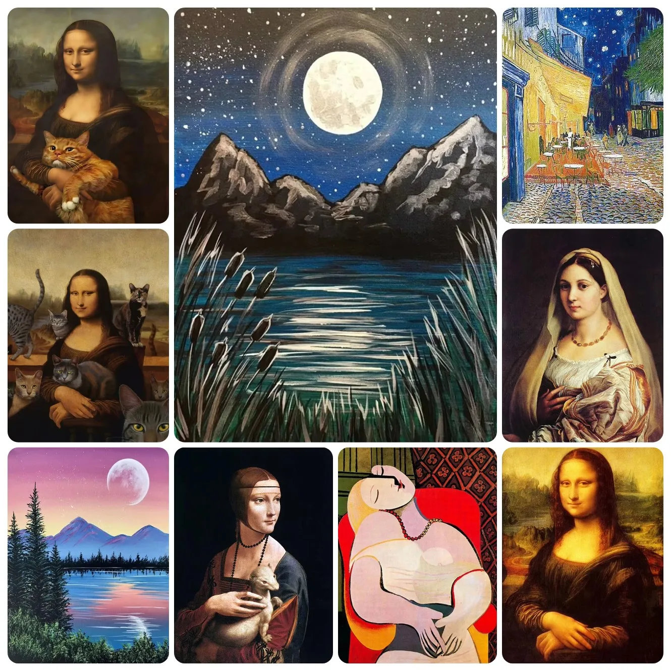 1000 PCS Puzzles for Adults Van Gogh Picasso Mona Lisa, Jigsaw Puzzles Educational Games Colorful Puzzles Gifts Home Decor
1000 PCS Puzzles for Adults Van Gogh Picasso Mona Lisa, Jigsaw Puzzles Educational Games Colorful Puzzles Gifts Home Decor