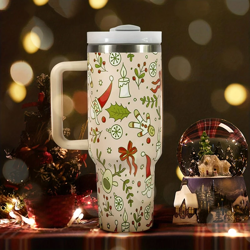 Christmas Stainless Steel Thermos Bottles 40oz Tumbler Cold Hot Drinks Insulated Water Bottle with Straw Car Cup Travel Mug
Christmas Stainless Steel Thermos Bottles 40oz Tumbler Cold Hot Drinks Insulated Water Bottle with Straw Car Cup Travel Mug