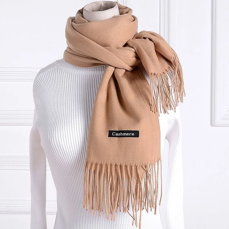 Imitation Cashmere Scarf for Women's Autumn and Winter Warmth Tassel Air Conditioning Shawl 70*200CM Lengthened Solid Color
Imitation Cashmere Scarf for Women's Autumn and Winter Warmth Tassel Air Conditioning Shawl 70*200CM Lengthened Solid Color