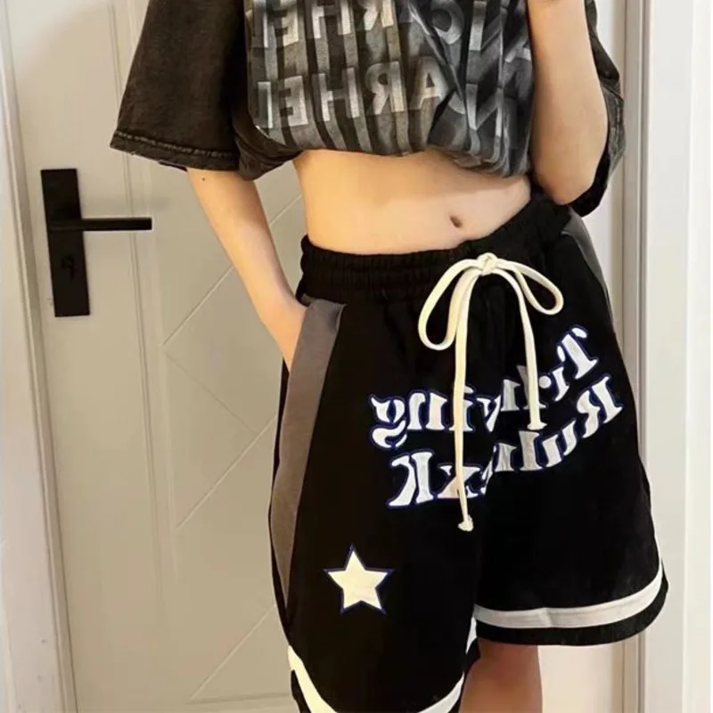 Hip Hop Black Sports Shorts Women Basketball Wide Leg Baggy Pants Summer Y2k Fashion Goth Harajuku Jogging Trousers 2000s Girls
Hip Hop Black Sports Shorts Women Basketball Wide Leg Baggy Pants Summer Y2k Fashion Goth Harajuku Jogging Trousers 2000s Girls