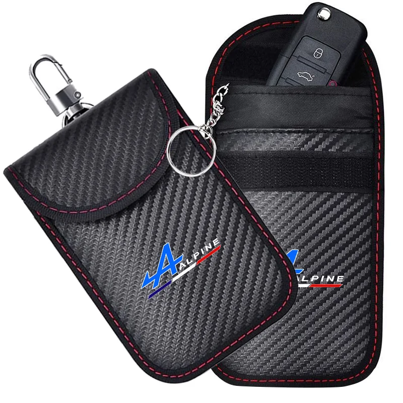 Alpine Logo Car Key Pouch Signal-blocking Faraday Bag Key Case Anti-theft Car Key Storage Organizer with Wear Resistant Material
Alpine Logo Car Key Pouch Signal-blocking Faraday Bag Key Case Anti-theft Car Key Storage Organizer with Wear Resistant Material