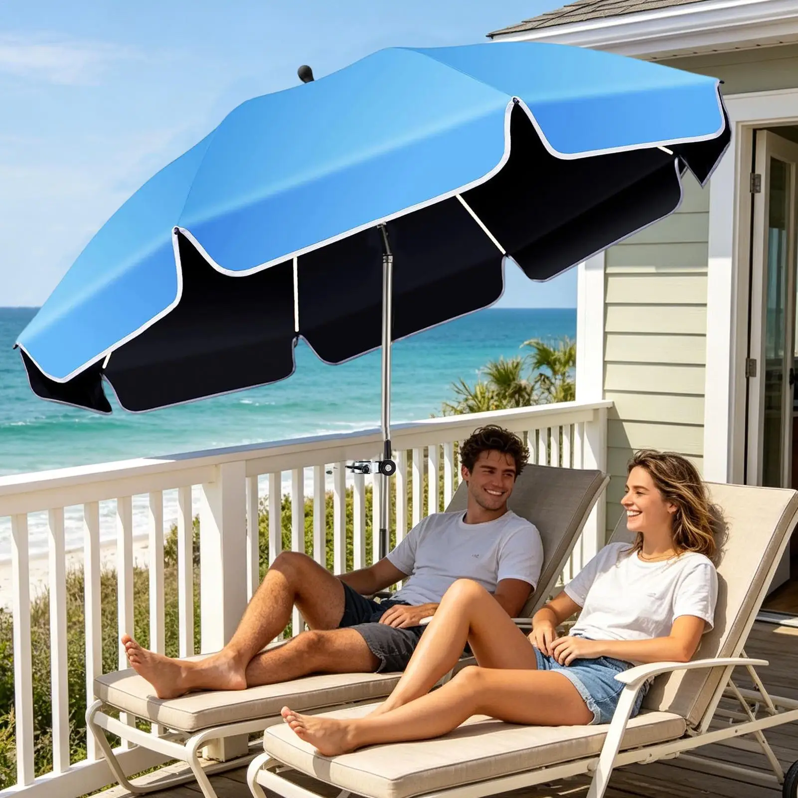 Beach Chair Umbrella 360 Adjustable Clip On Sun Shade Canopy Chair Railing Clamp Umbrella For Outdoor Camping Beach Garden
Beach Chair Umbrella 360 Adjustable Clip On Sun Shade Canopy Chair Railing Clamp Umbrella For Outdoor Camping Beach Garden