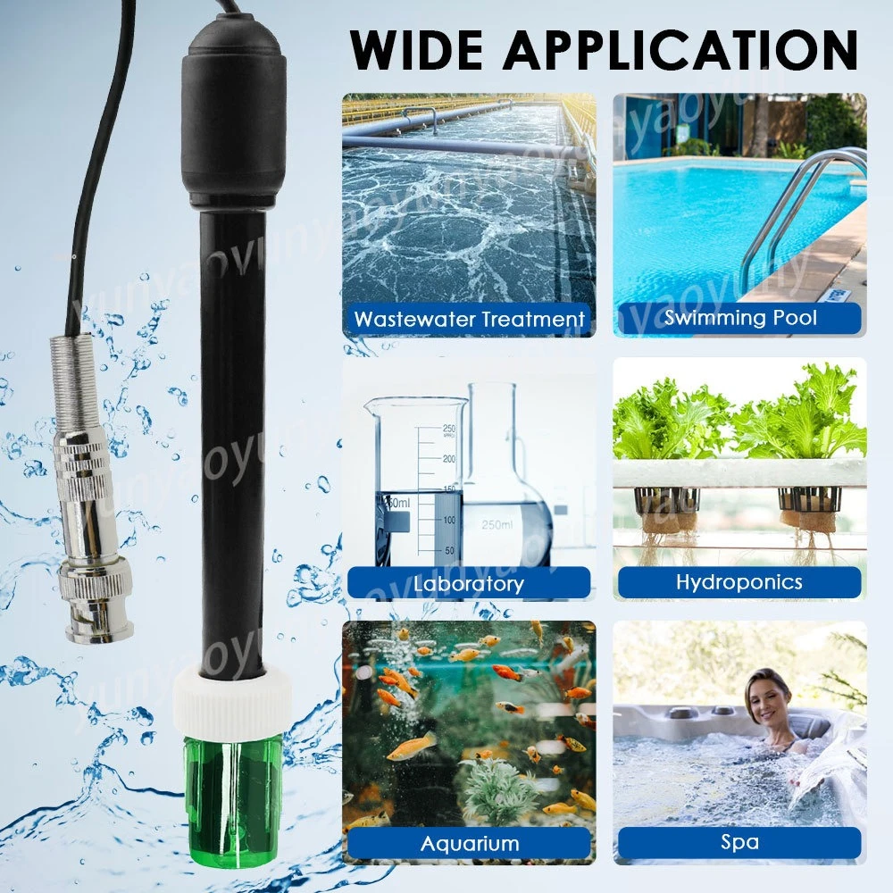 Электродный датчик pH с разъемом BNC, кабель 300 см, для измерения pH, контроля, тестирования, для растений, бассейнов, спа
Электродный датчик pH с разъемом BNC, кабель 300 см, для измерения pH, контроля, тестирования, для растений, бассейнов, спа